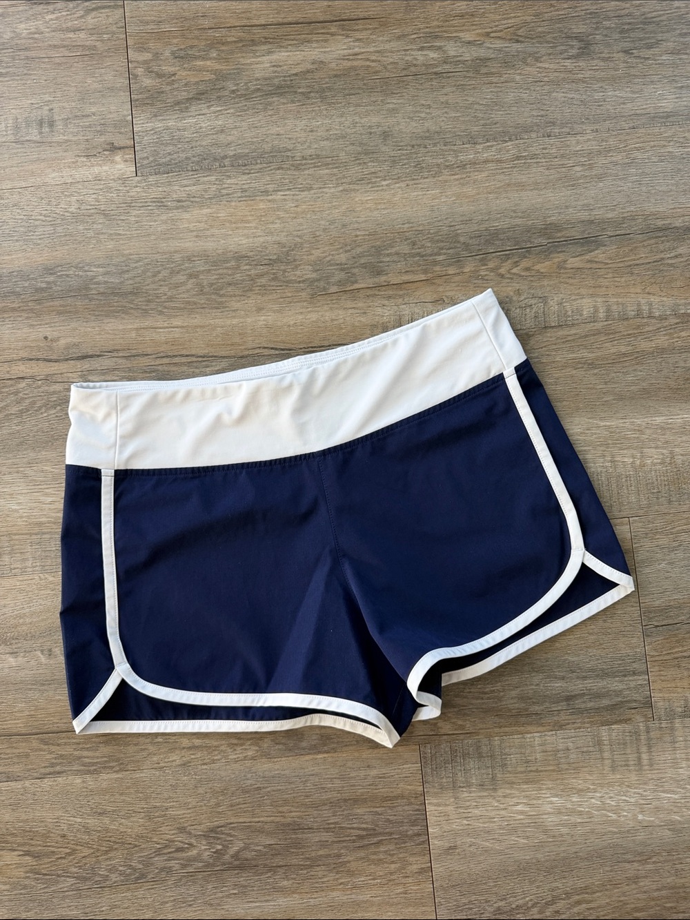 Tommy Bahama Navy Shorts with White Waistband and back pocket